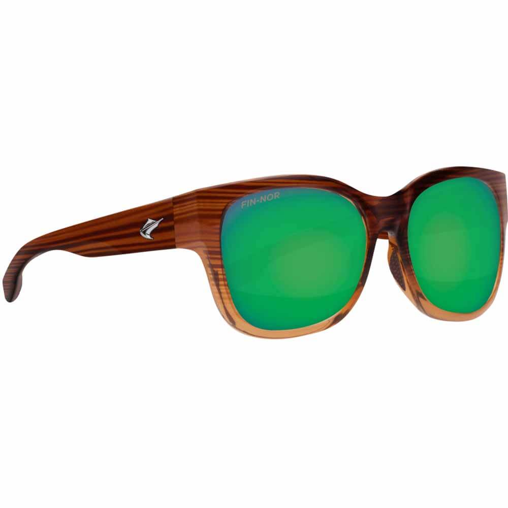Поляризационные очки Fin-Nor Capitana Sunglasses - HONEY RIPPLE FADE FRAME/GREEN MIRROR CO