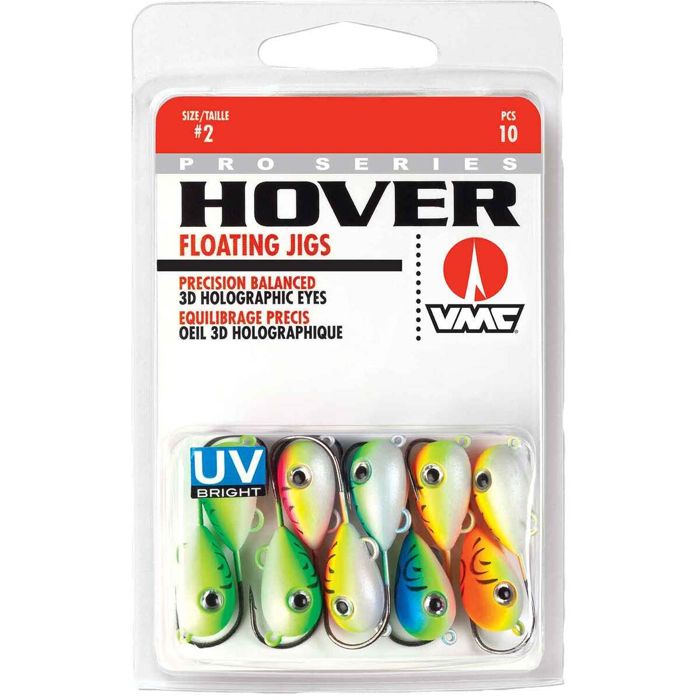 Джиг-головки VMC Hover #4 Jig Head - UV Assorted, Size 2, 10pk