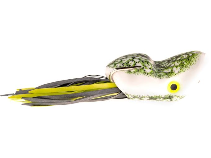 Поверхностная приманка Scum Frog Popper Topwater Natural Black and Green
