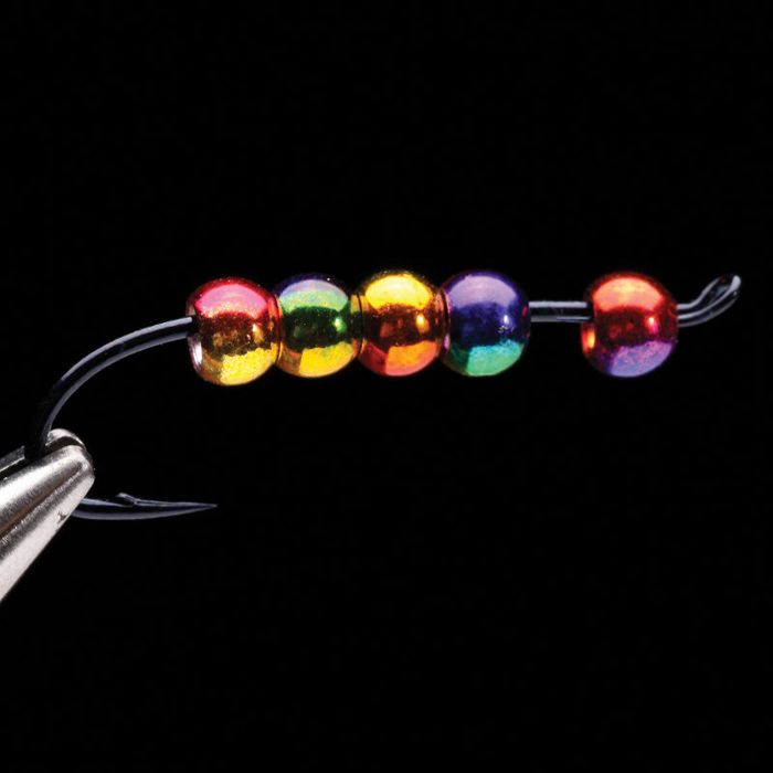 Материал для вязания мушек J. Stockard Fly Fishing Rainbow MultiHued Brass Beads