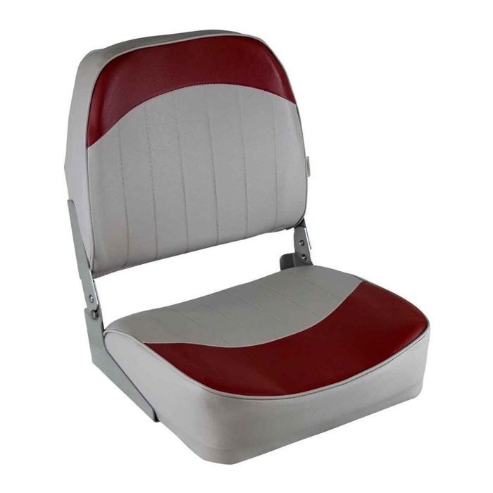 Лодочное сиденье Wise 8WD734PLS Low Back Fishing Boat Seat, Red Grey