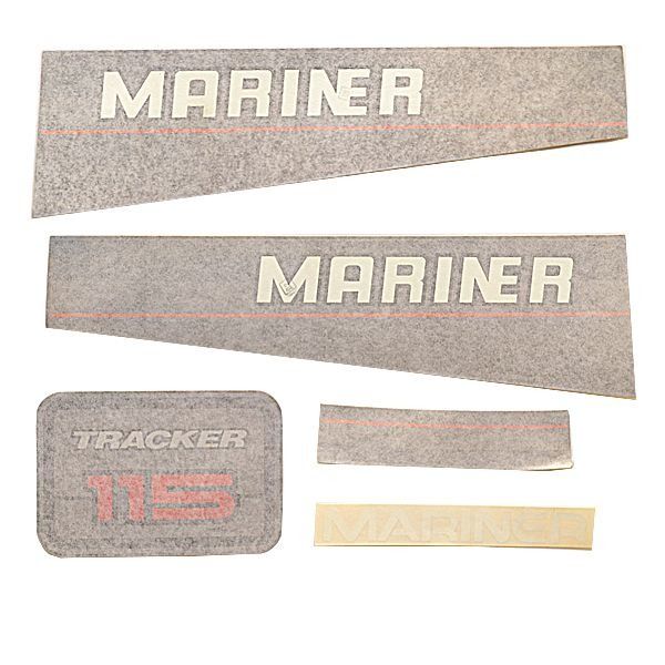 Запчасть лодочного мотора Marine Applications Marnier Boat Engine Decals | Gray Outboard S