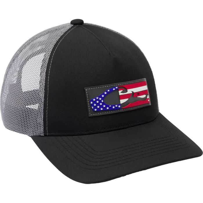 Головной убор Drake Americana Flag Mesh Back Cap - Black/Charcoal / One Size Fits Most
