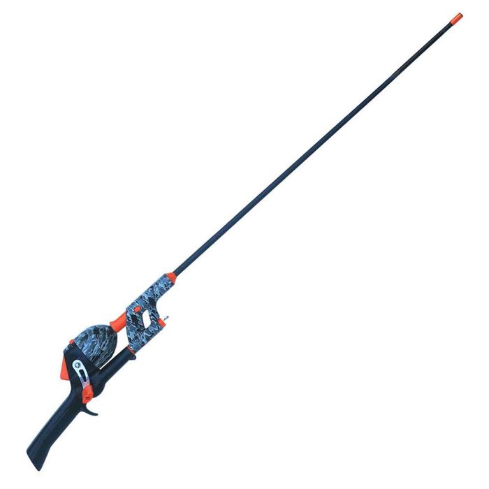 Комплект удилище + катушка Kid Casters Black/Orange Camo No-Tangle Youth Spincast Rod and