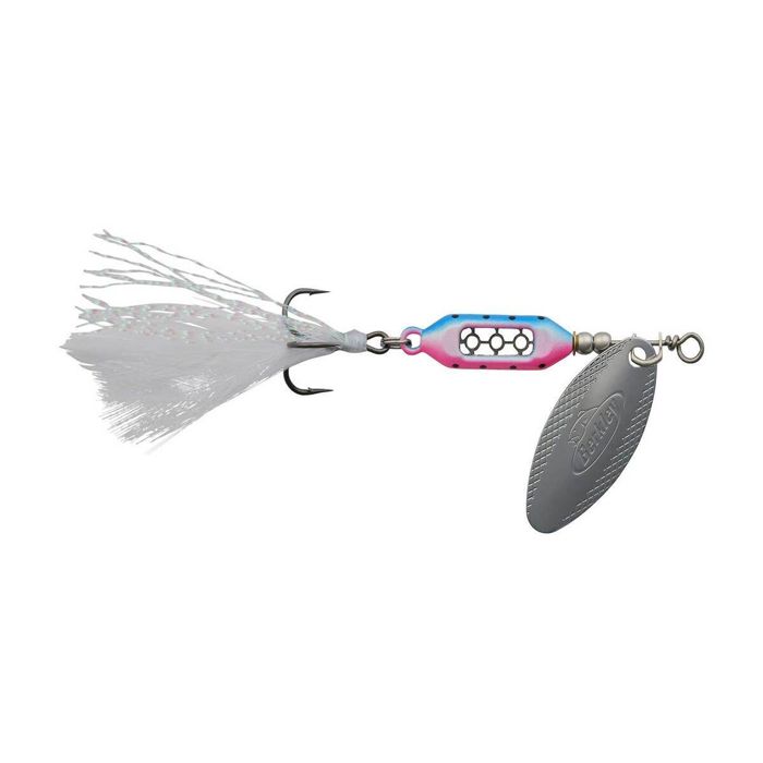 Блесна-вертушка Berkley Dough Rider Barrel Inline Spinner - Baby Rainbow, 1/4oz, 1ct