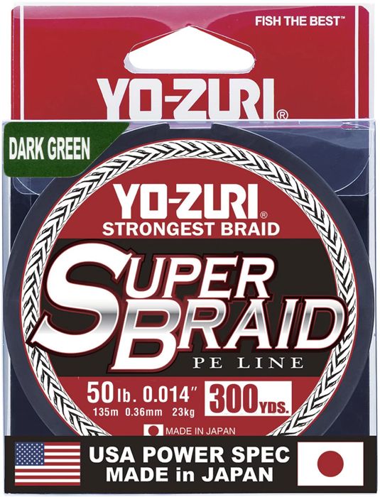 Плетёный шнур Yo-Zuri SuperBraid 300 yd Fishing Line