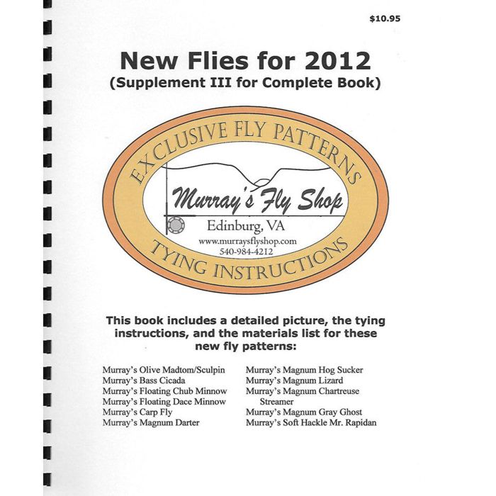 Мушки Exclusive Fly Patterns New Flies for 2012 - Murray's Fly Shop - Printed Copy