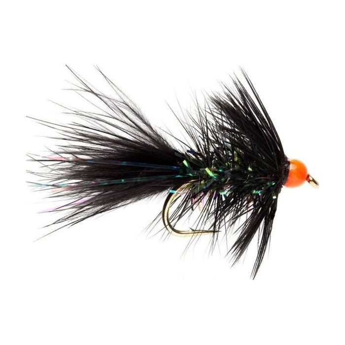 Материал для вязания мушек Fulling Mill Mini Shimmer Bugger - Black & Orange Bead