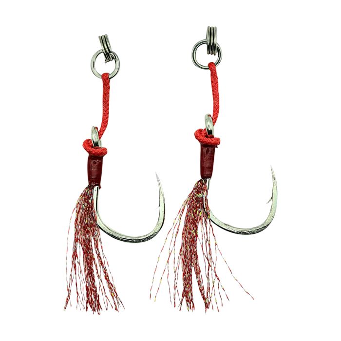 Крючки Johnny Jigs Pro Jigger Single Assist Hooks - 4/0 (2-Pack)