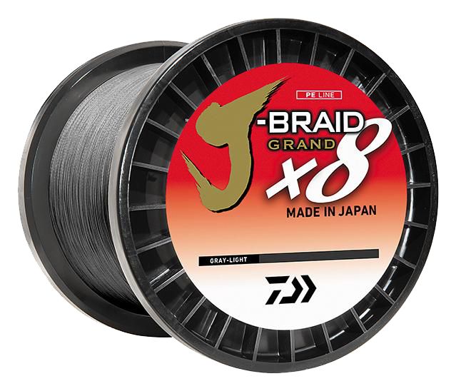 Плетёный шнур DAIWA J-BRAID x8 GRAND BRAIDED LINE - GREY LIGHT