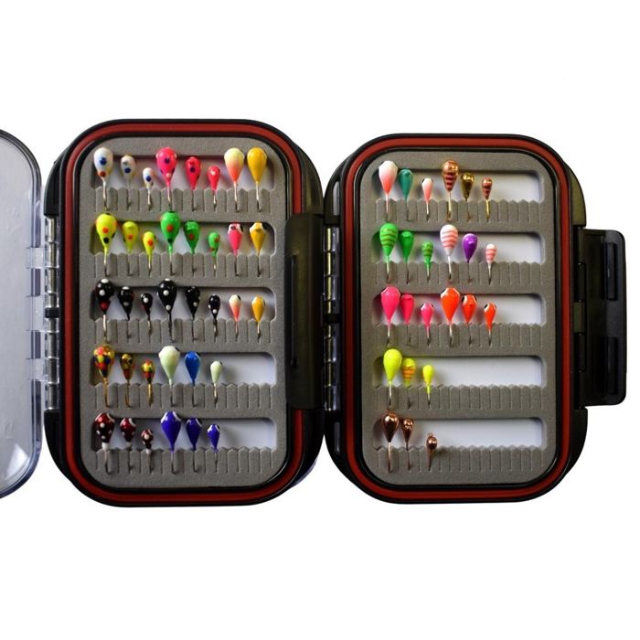 Зимняя приманка Kenders Outdoors 60 PIECE TUNGSTEN JIG SET WITH PREMIUM BOX