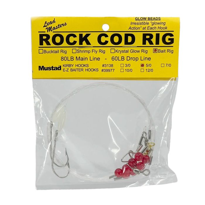 Готовая оснастка Lead Masters LM Rock Cod Bait Rig 5/0 2-Hook