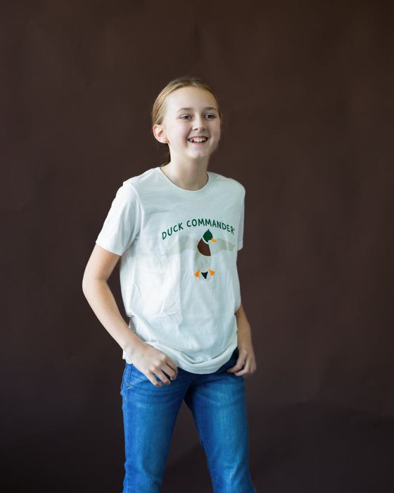 Рыболовная рубашка Duck Commander Cream Youth Logo Tee