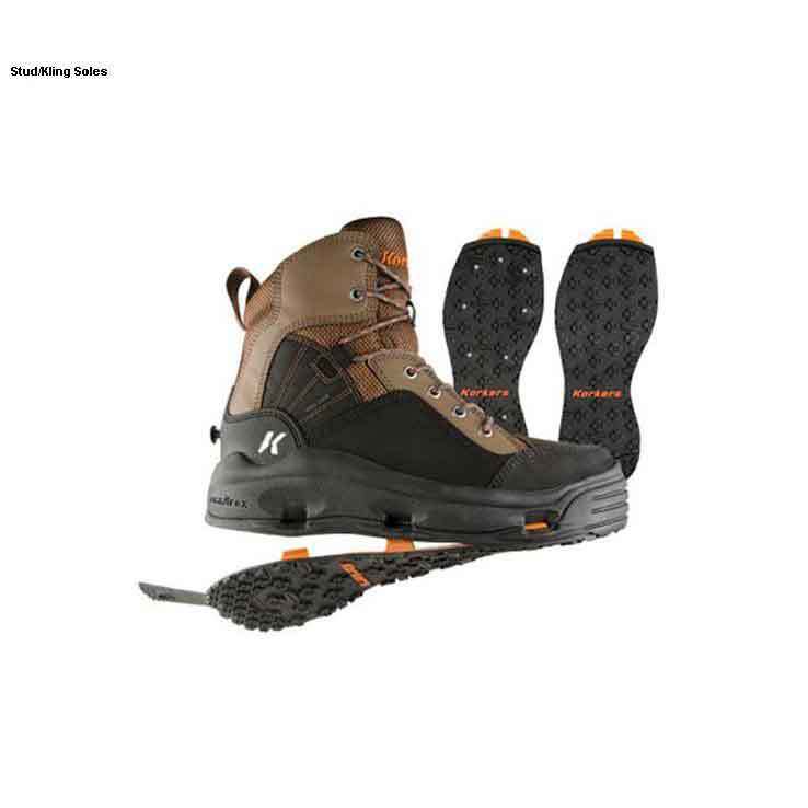 Забродные ботинки Korkers Men's BuckSkin OmniTrax Kling On Sole Wading Boots