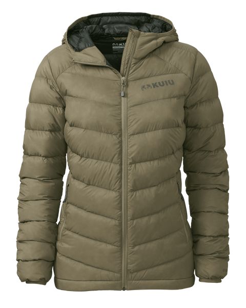 Пуховая куртка KUIU Women's Super Down LT Hooded Jacket | Khaki