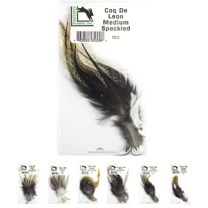 Материал для вязания мушек Hareline Dubbin Inc Hareline Coq de Leon Feathers