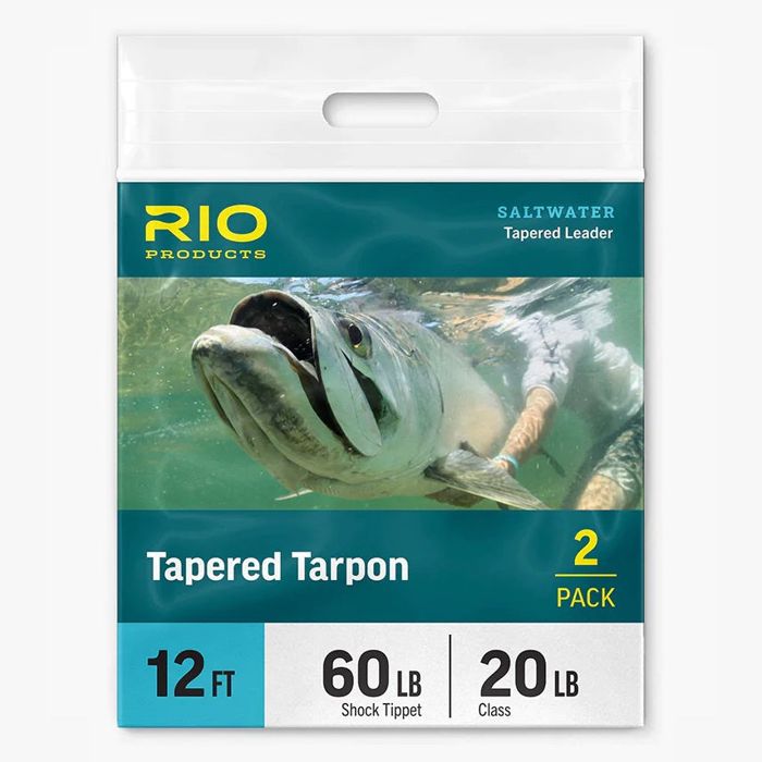 Поводковый материал Rio Tapered Tarpon Leader 12'--2 Pack