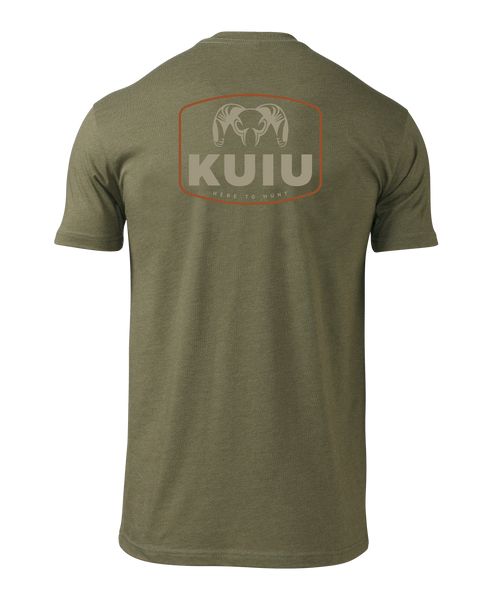 Рыболовная рубашка KUIU Here to Hunt Patch T-Shirt | Military Green