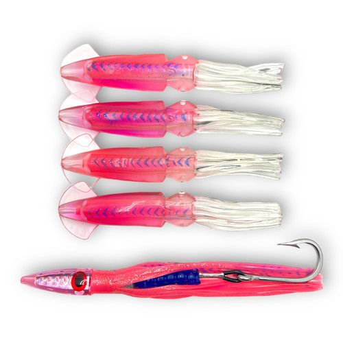Троллинговая цепочка-тизер Sm. Pink Tiger Ultimate Squid Chain
