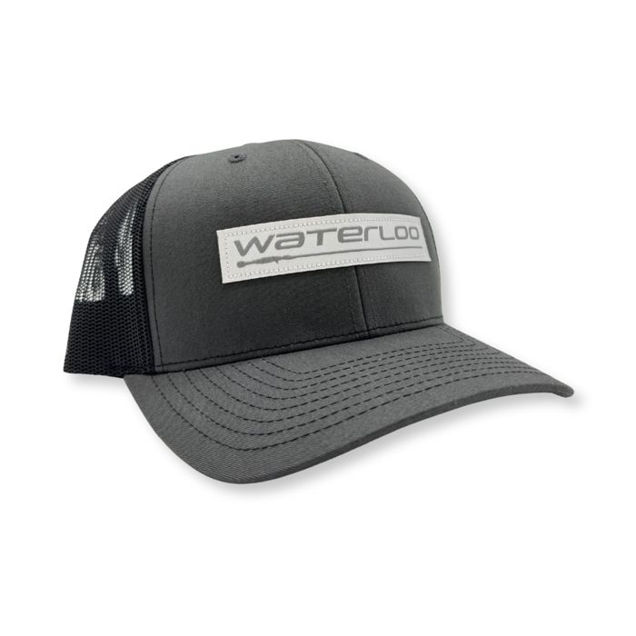 Кепка Waterloo Rods Waterloo Charcoal and Black Cap - Light Grey Performance Logo