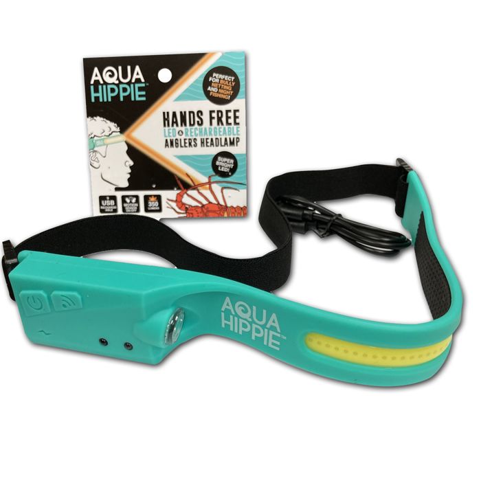 Фонарь AQUA HIPPIE Hands-Free LED & Rechargeable Anglers Headlamp