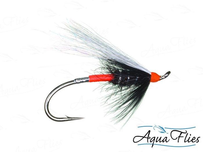 Мушки Fire Butt Skunk - Black / Red Fly - #2