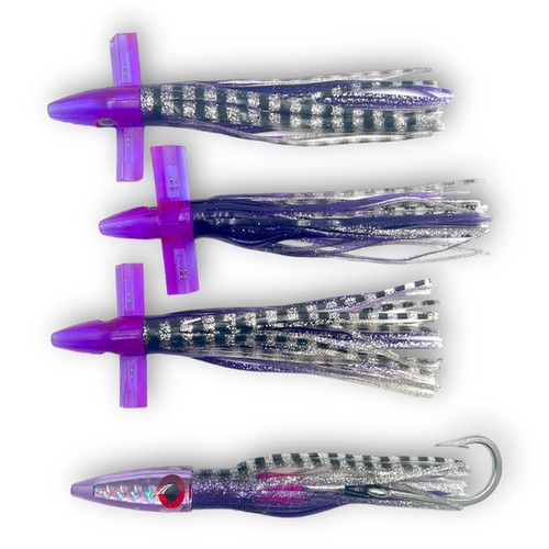 Троллинговая цепочка Sm. Purple-Black Triple Bird Chain