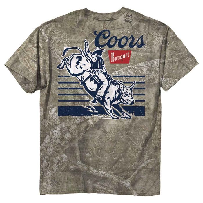Рыболовная рубашка Coors Men's Realtree APX Bull Rider Short Sleeve Casual Shirt