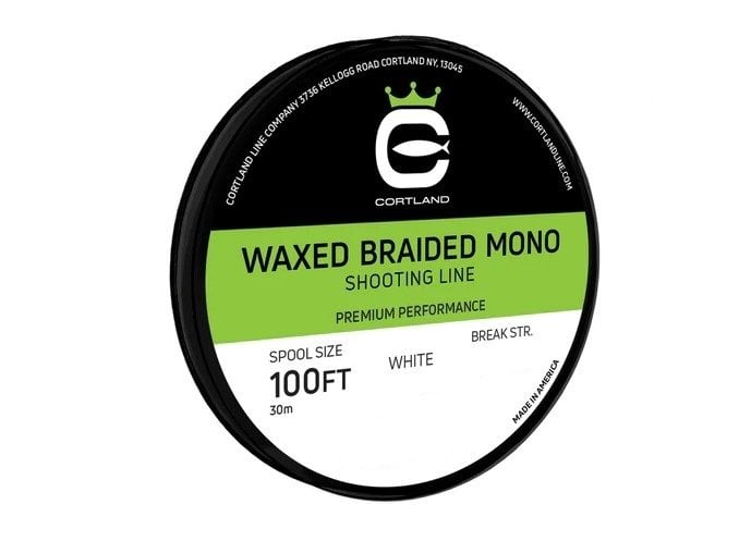 Нахлыстовый шнур Cortland Waxed Braided Mono Shooting Line - 30lb White