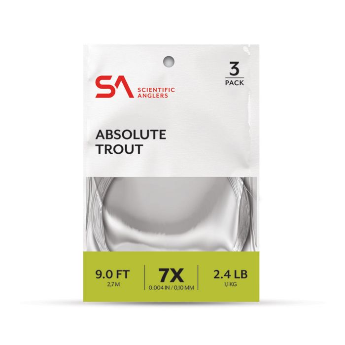 Поводковый материал Scientific Anglers Absolute Trout Leader 7.5 foot 3pk