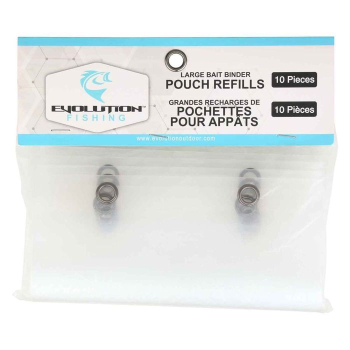 Пакеты для органайзера приманок Evolution Outdoor Bait Binder Pouch Refills