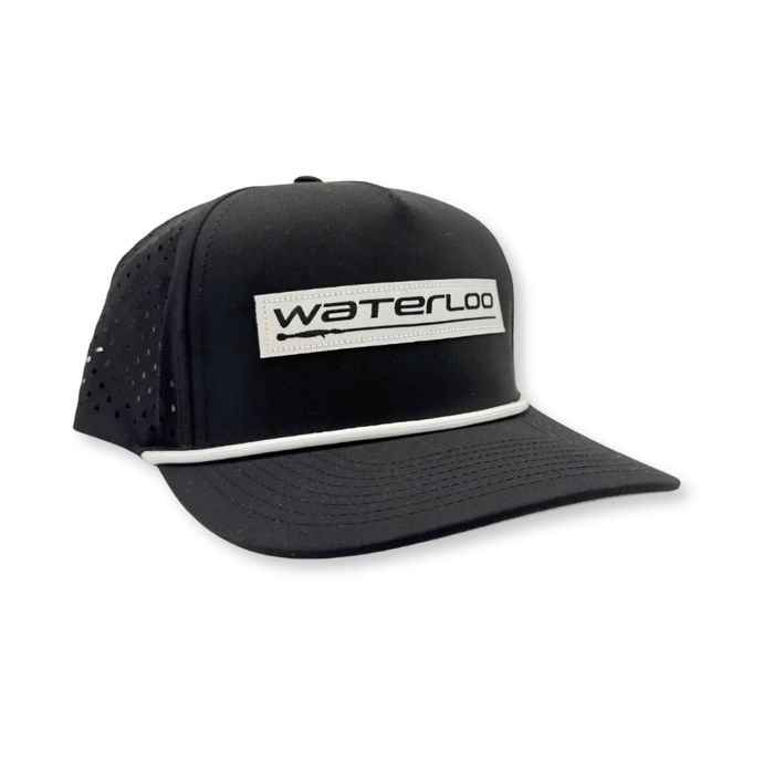 Головной убор Rhodes Headwear Waterloo Black and White Performance Rope Cap - Performance