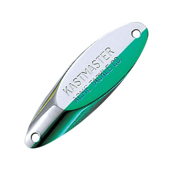 Колеблющаяся блесна Acme Tackle Company KASTMASTER Casting Spoon - Chrome/Neon Green, 3/8o