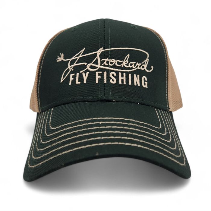 Головной убор J. Stockard Fly Fishing Signature Low Profile Trucker Hat - Green/Khaki