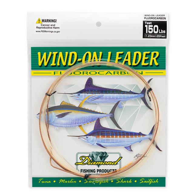 Флюорокарбоновая леска MOMOI DIAMOND Hi-Catch Wind-on Leader - Fluorocarbon - 25 ft.