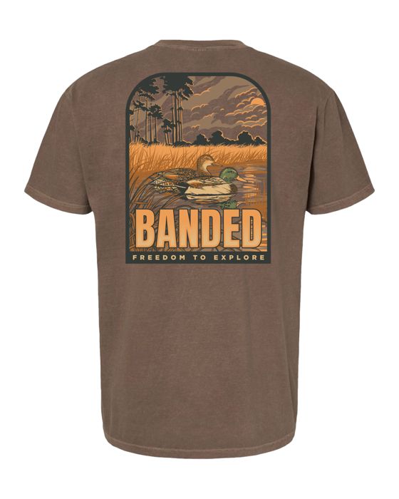 Рыболовная рубашка Banded Mallard Sunset T-Shirt