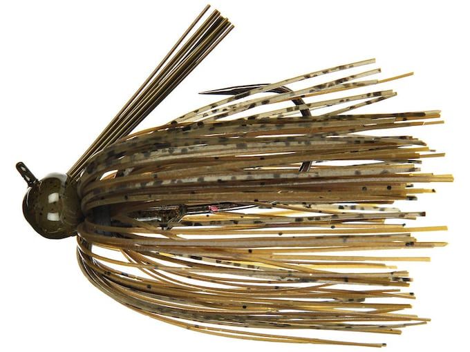 Джиг Dirty Jigs Tour Level Skirted Football Jig 3/4 oz, Green Pumpkin