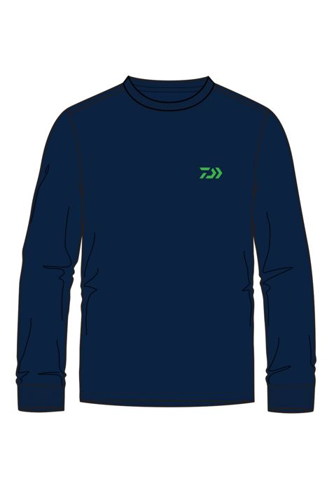 Рыболовная рубашка DAIWA D-Vec Mahi Fill Navy Blue LS T-Shirt
