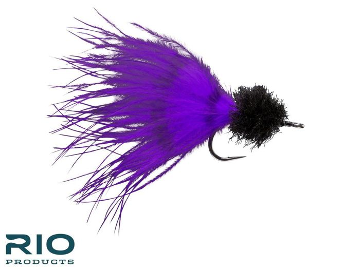 Материал для вязания мушек Marabou Toad Barred - Black/Purple - #1