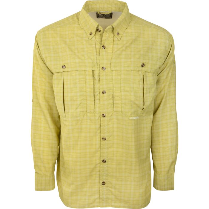 Рыболовная рубашка Wingshooter's Plaid Sun Shirt L/S - Kiwi / Small