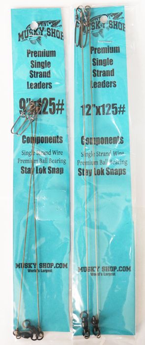 Поводковый материал Rollie & Helen's Musky Shop Musky-Pike Premium Single Strand Leaders