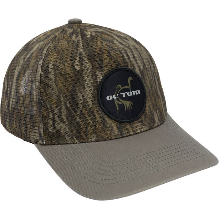 Охотничий камуфляж Ol' Tom Logo Mesh Hat - Mossy Oak Bottomland / One Size Fits Most