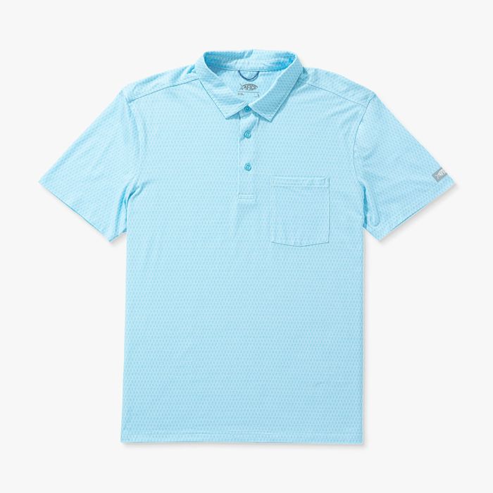 Рыболовная рубашка MENS Qualifier Printed Performance Polo Shirt | Fathom