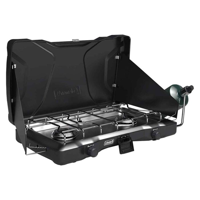 Горелка Coleman Triton 2-Burner Propane Gas Camping Stove - Black