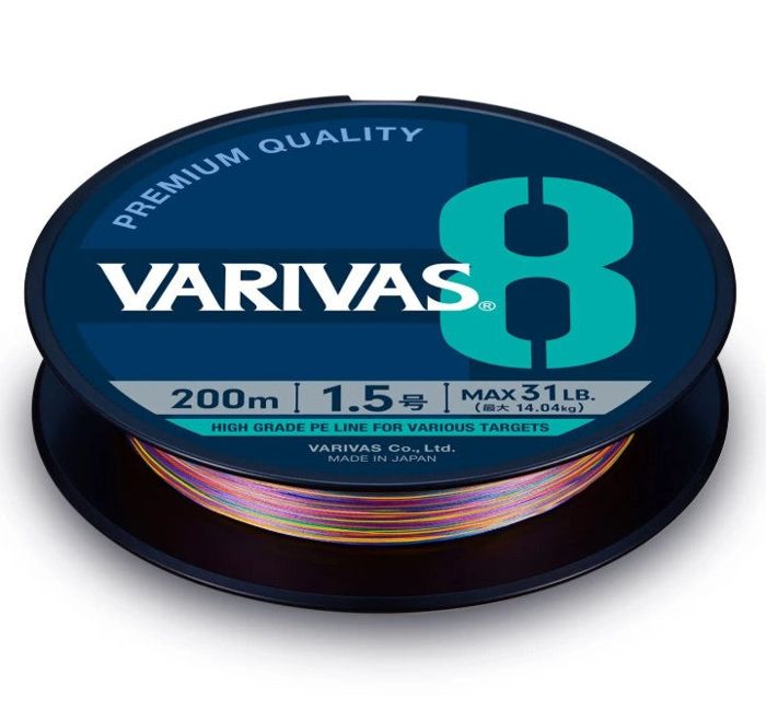 Плетёный шнур Varivas Avani 8 Multi Color Edition Braided Fishing Line (300 m Spools)