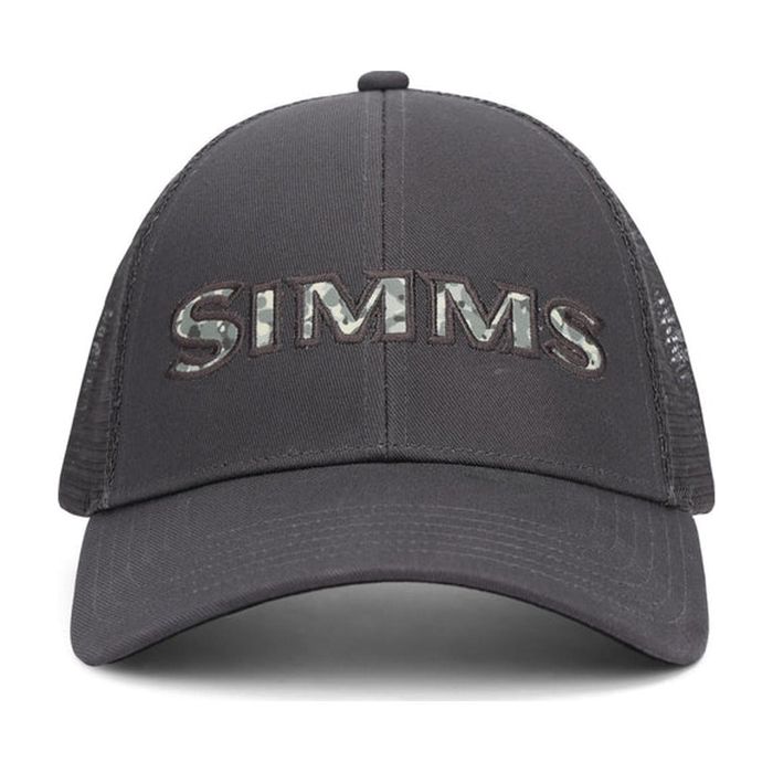 Головной убор Simms Single Haul Trucker - Back Eddy Camo Fill - Slate