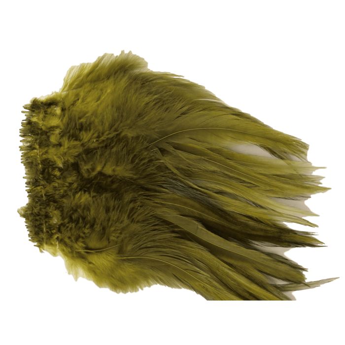 Материал для вязания мушек Hareline Dubbin Dyed over White Strung Chinese Saddle Hackle