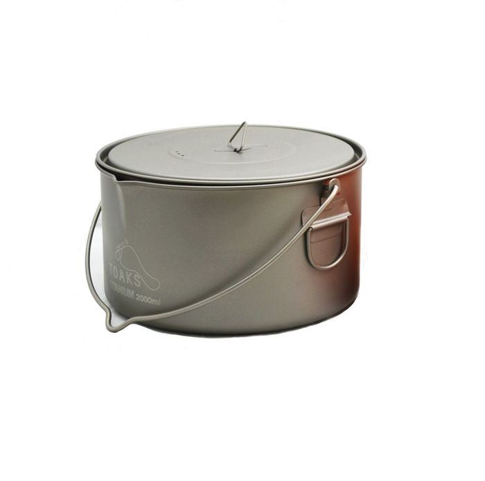Походная посуда TOAKS TITANIUM 2000ML POT WITH BAIL HANDLE
