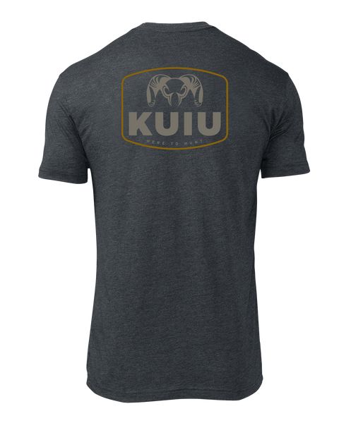 Рыболовная рубашка KUIU Here to Hunt Patch T-Shirt | Charcoal