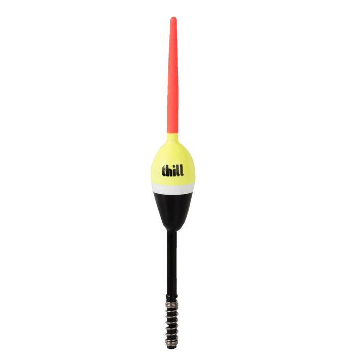 Поплавки Thill Oval Spring Bobber - White/Yellow/Orange, 3/4oz
